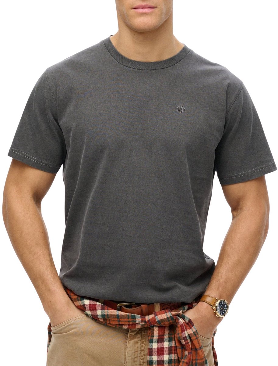 Superdry Essentials Relaxed Shirt Heren Grijs