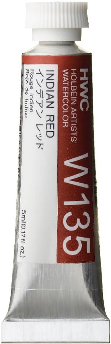 Aquarelverf In Tube 5 ml - Intens Rood Pigment