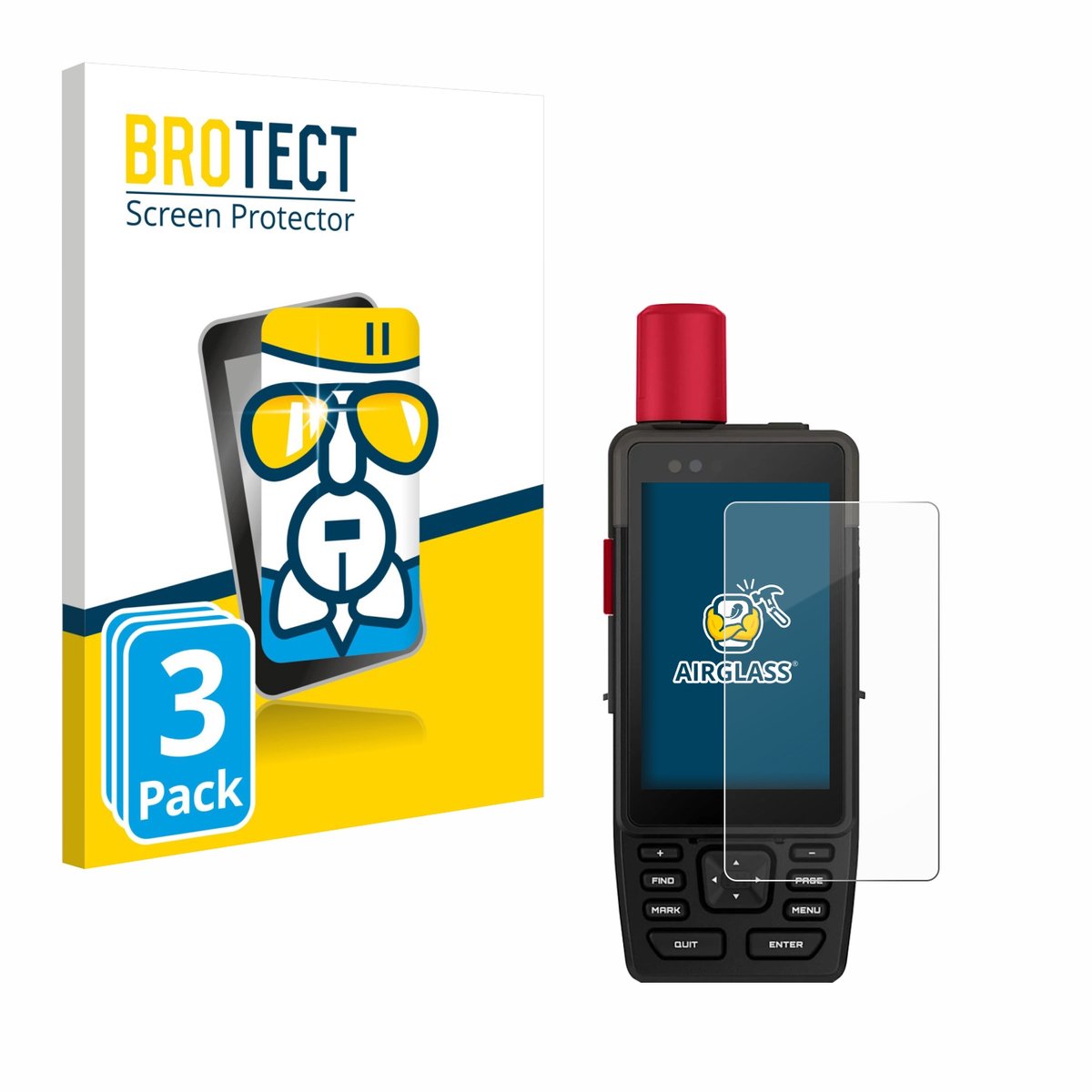 Screenprotector 3 Stuks voor Garmin GPSMAP H1i Plus Beschermglas transparant