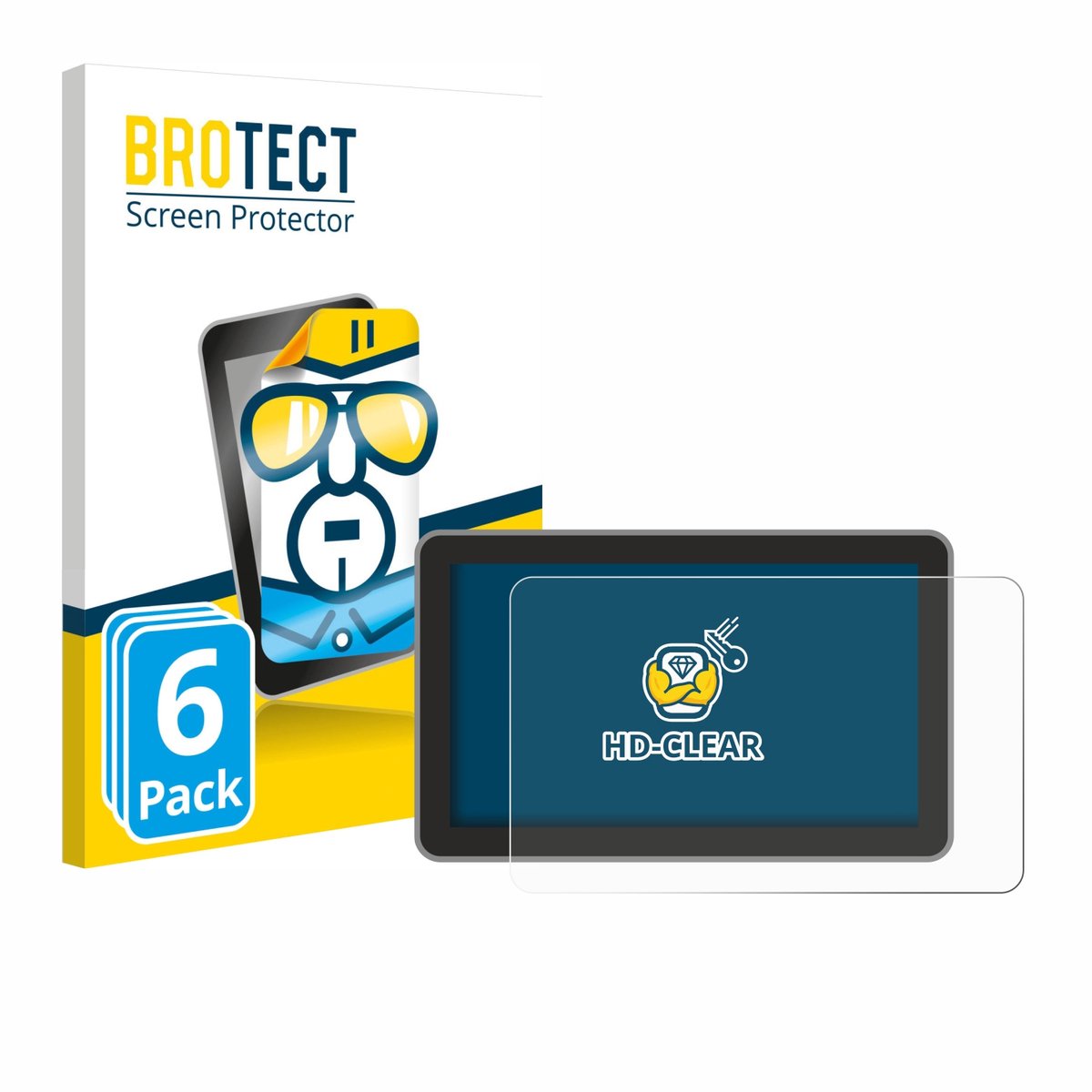 BROTECT - Screenprotector voor Bambu Lab H2D - Folie Beschermfolie transparant 6 Stuks