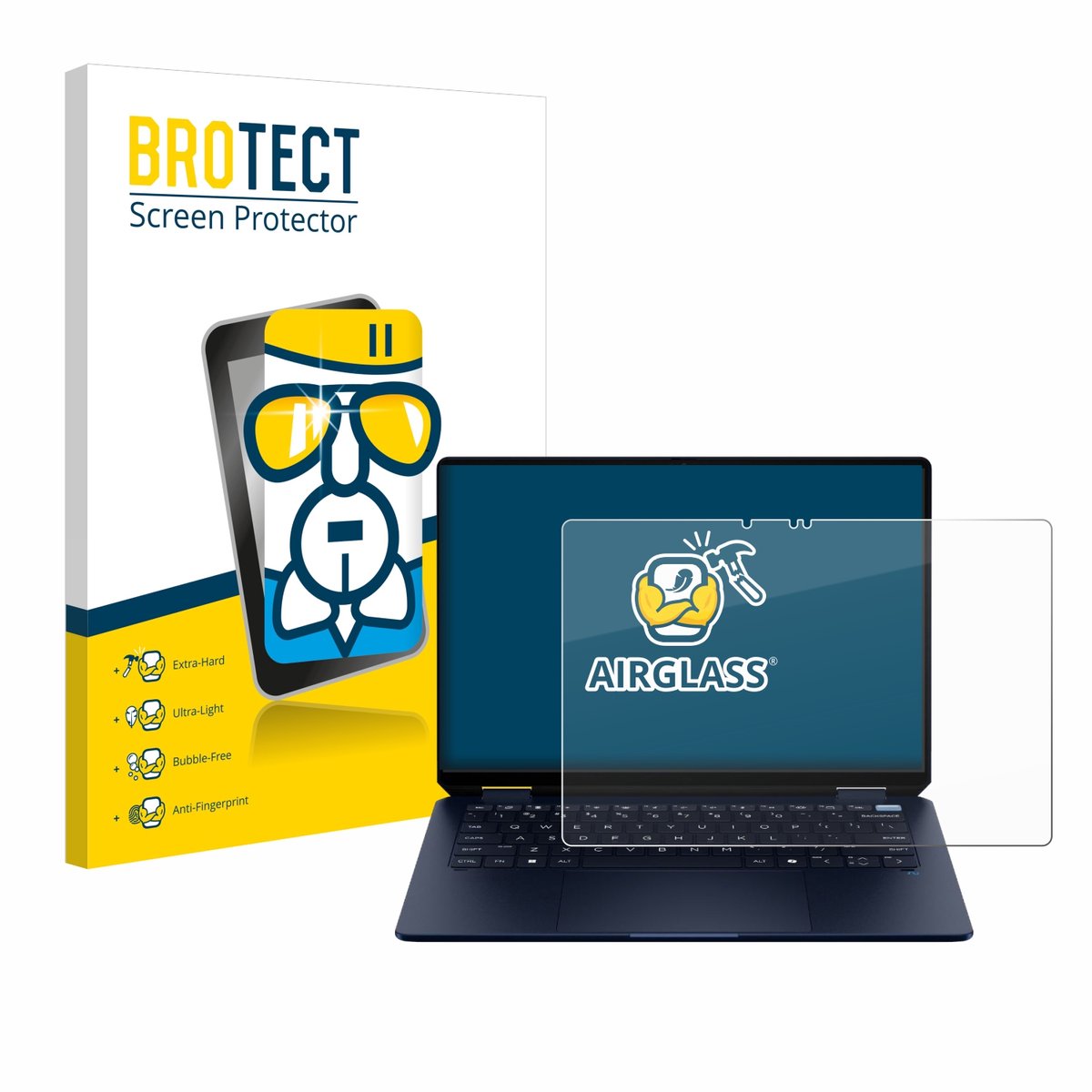 Screenprotector voor HP OmniBook Ultra Flip 14-fh Beschermglas transparant