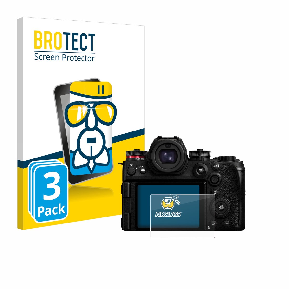 Screenprotector 3 Stuks voor Panasonic Lumix S1R II Beschermglas transparant
