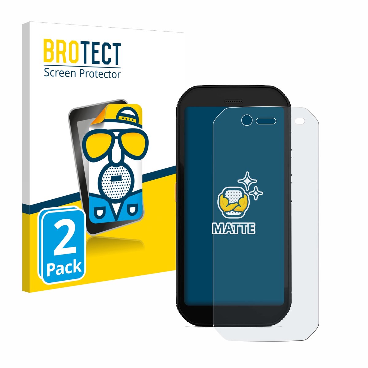 BROTECT - Screenprotector voor Caterpillar Cat S42 H+ - Folie Beschermfolie matte 2 Stuks