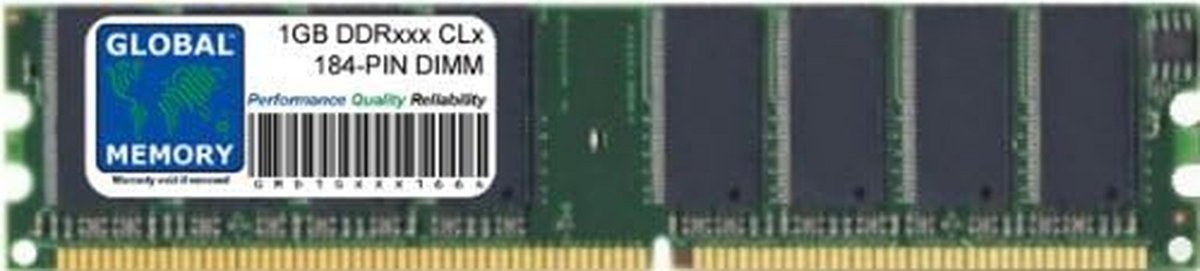 1GB DDR RAM Geheugen Module 266/333/400MHz voor Desktop PC