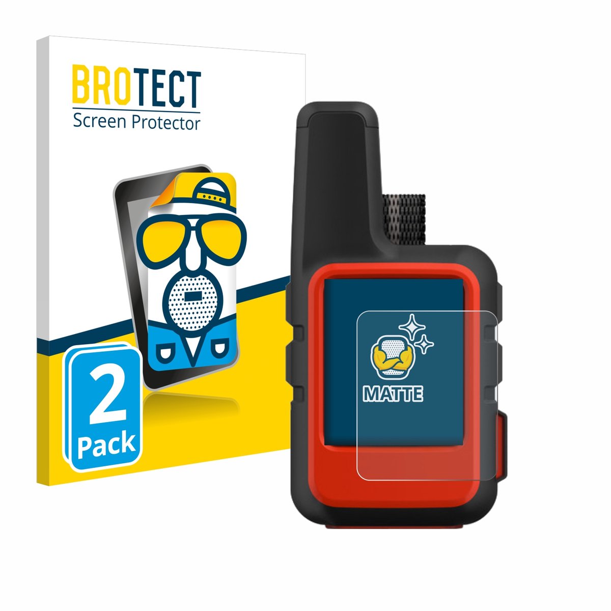 BROTECT - Screenprotector voor Garmin inReach Mini - Folie Beschermfolie matte 2 Stuks
