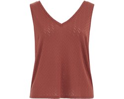 WE Fashion Dames singlet met open structuur - Curve