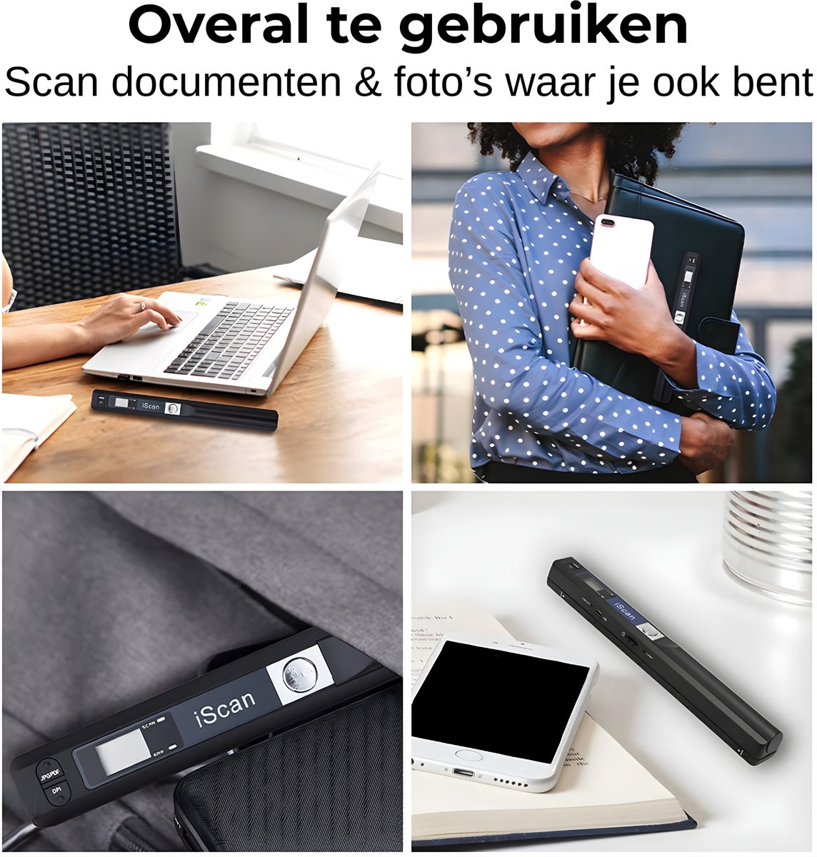 DreamGoods Document Scanner - Handscanner voor A4 Documenten, Boeken & Foto's thumbnail 3