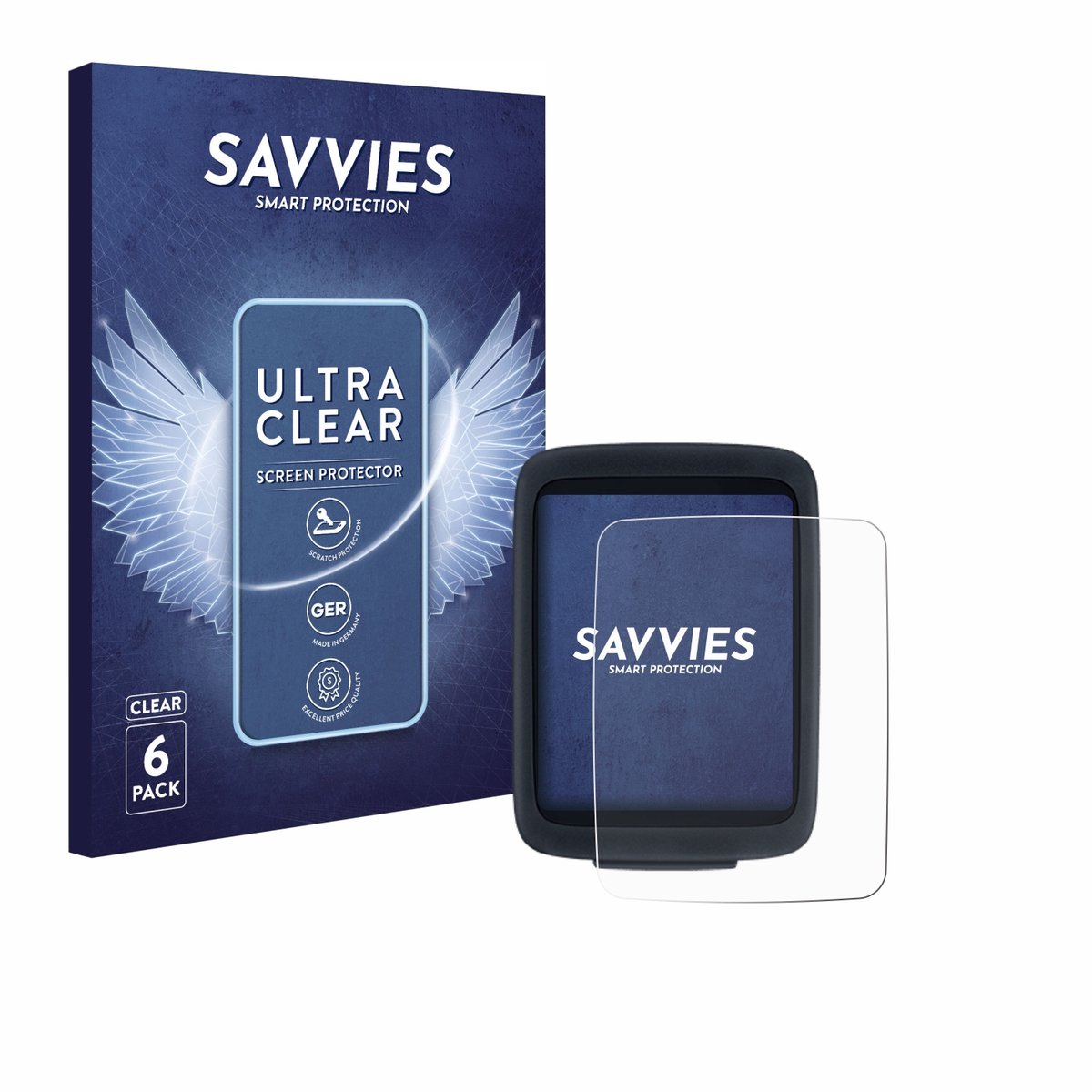 Savvies - Screenprotector voor Sigma BC 10.0 WR - Folie Beschermfolie transparant 6 Stuks