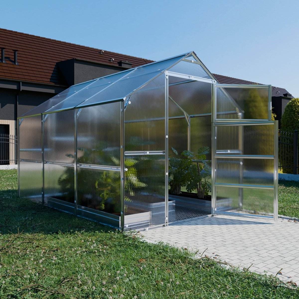 Klasika Polycarbonaat tuinkas 2,35x3m 7,05m² Bernard