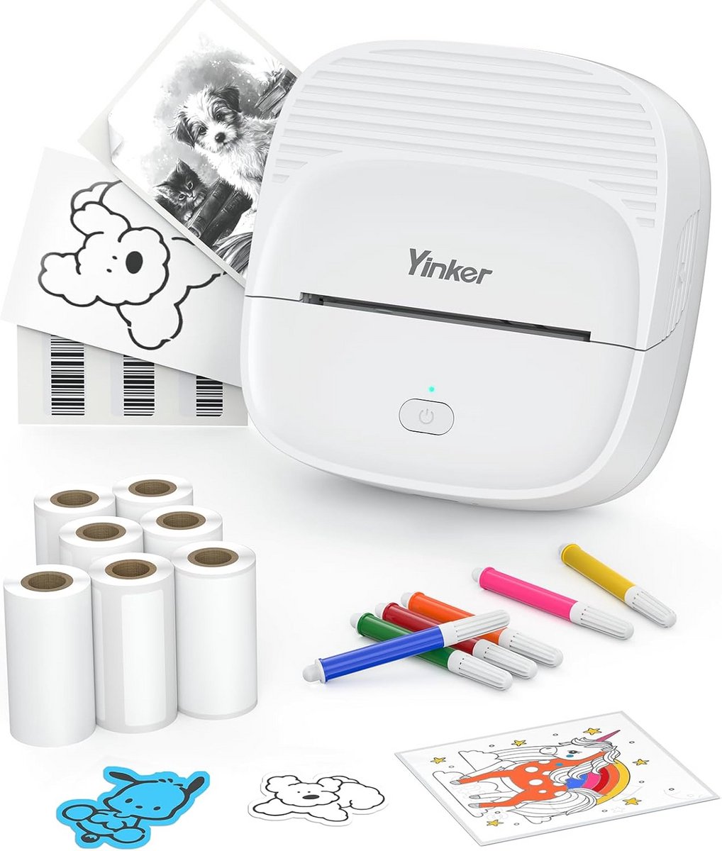 Draagbare Mini Stickerprinter voor Labels en Stickers