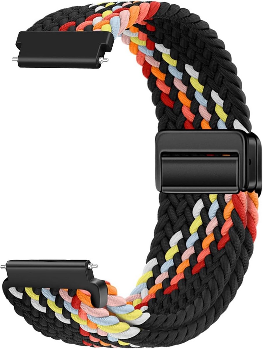 Elastische Horlogeband Nylon Gevlochten 18mm 20mm 22mm Snelkoppeling Dames Heren