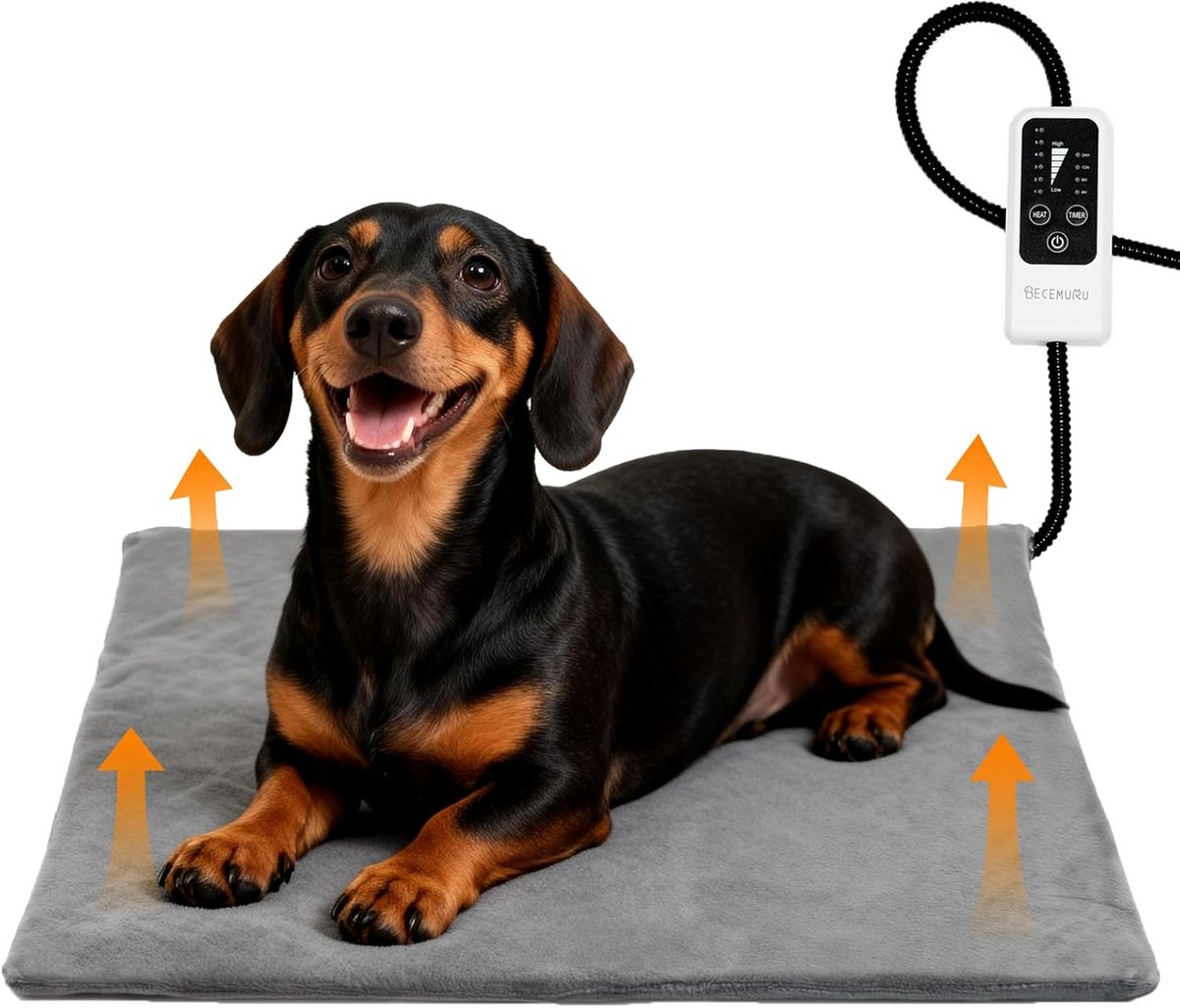 Verstelbaar Honden en Katten Warmtekussen - Veilig en Waterdicht met Timer