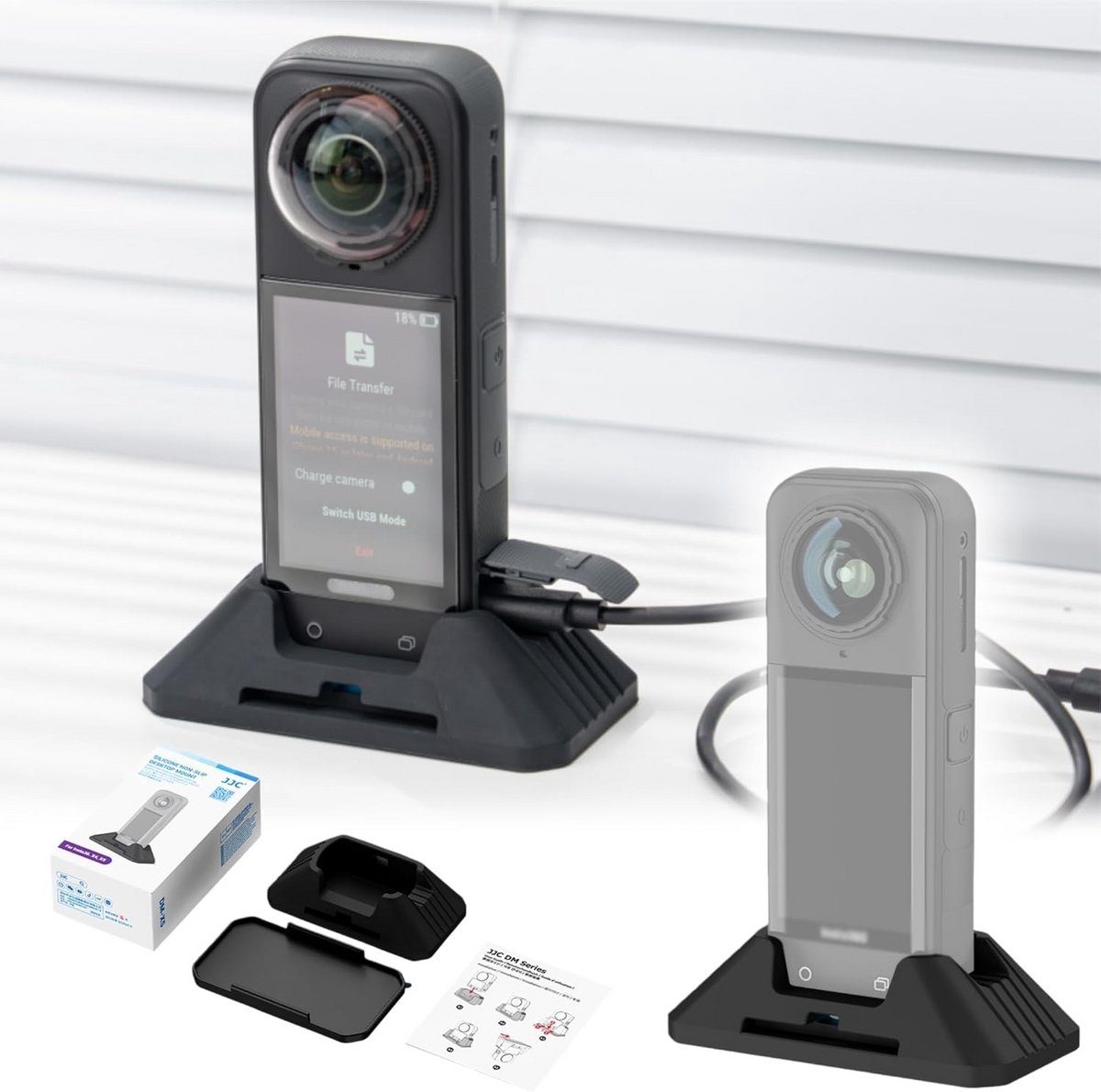 Siliconen Basisstandaard met Zelfklevende Plaat voor 360 Gradencamera's