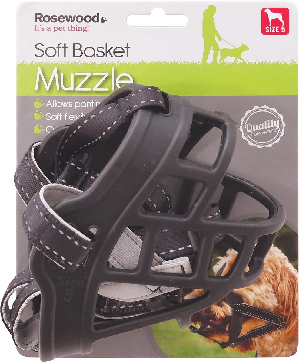 Set van 5 Siliconen Muilkorven voor Honden - Ademend en Comfortabel