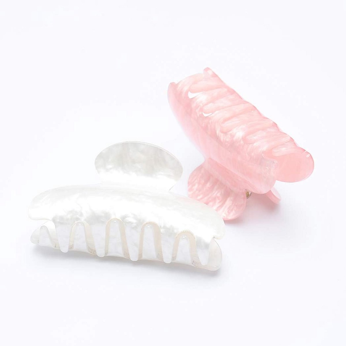 Set van 2 Roze Haarspeldjes Medium Formaat - Antislip Haarclips voor Dames en Meisjes