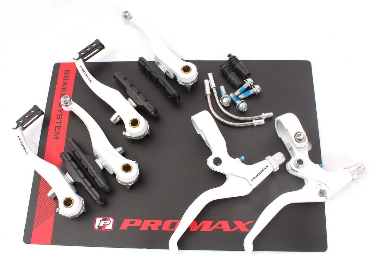 V-brake set met remhendel Wit