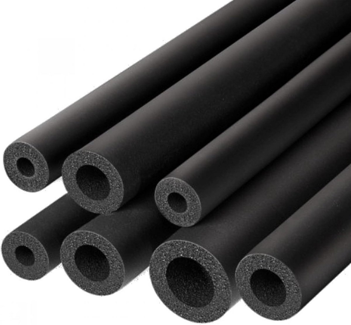Zwarte Schuimrubber Buisisolatie 1.8M Flexibel voor Leidingen en Handvatten