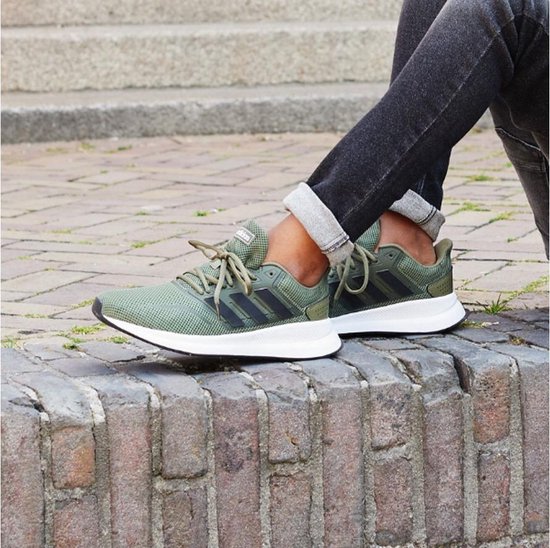 Peer Trekken Er is een trend adidas - Runfalcon - Hardloopschoenen - 41 1/3 - Groen | bol.com