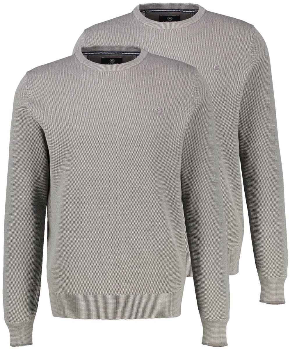 LERROS Heren trui 2 pack Basic