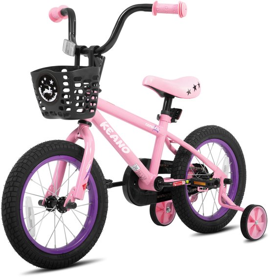 PROMETHEUS BIKES 16 Inch Kinderfiets – Coole BMX Voor Jongens & Meiden Vanaf 5 Jaar Met Zijwieltjes, Terugtraprem & Stevig Frame In Blauw
