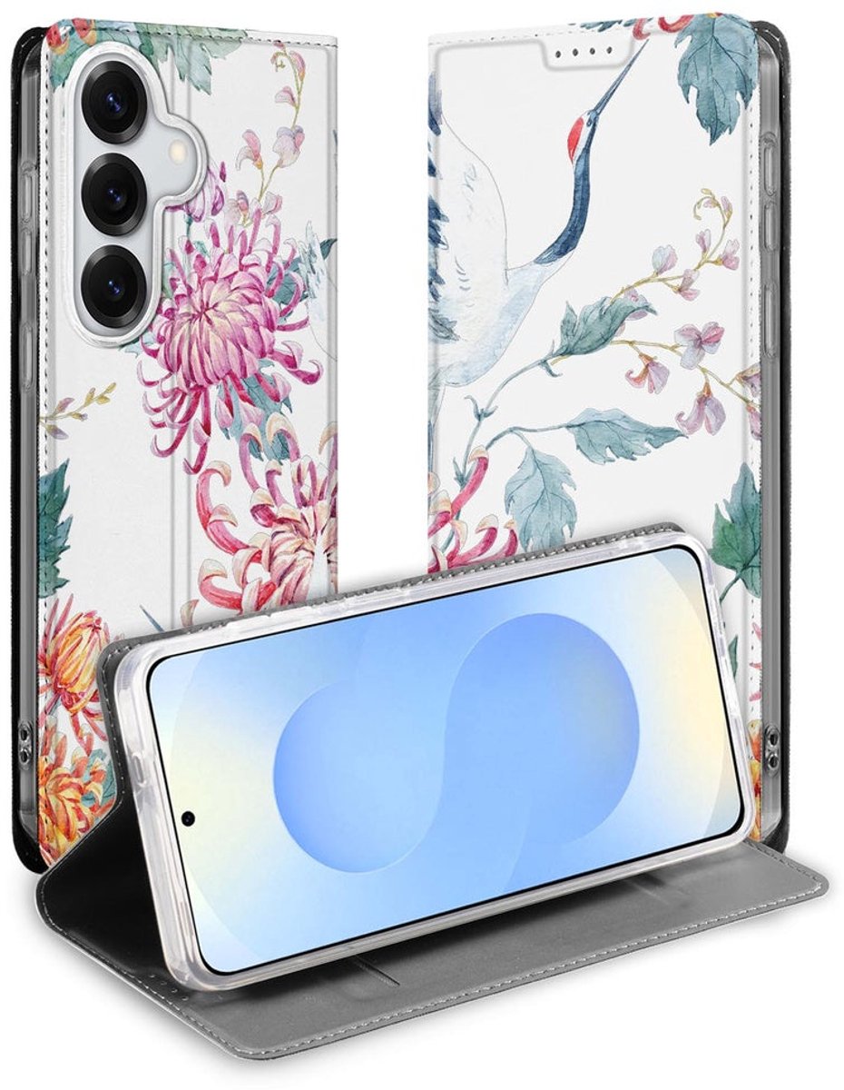 Samsung Galaxy S26 Plus Book Wallet Case Bird Flowers