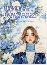 Kraftverdia Winter Scrapbook Stickers - 20 Feuilles avec 240 Stickers Prédécoupés - PET Transparent et Papier - Thème Hivernal avec Père Noël, Bonhommes de Neige, Paysage et Accessoires - DIY Décoration pour Journaling et Cadeaux
