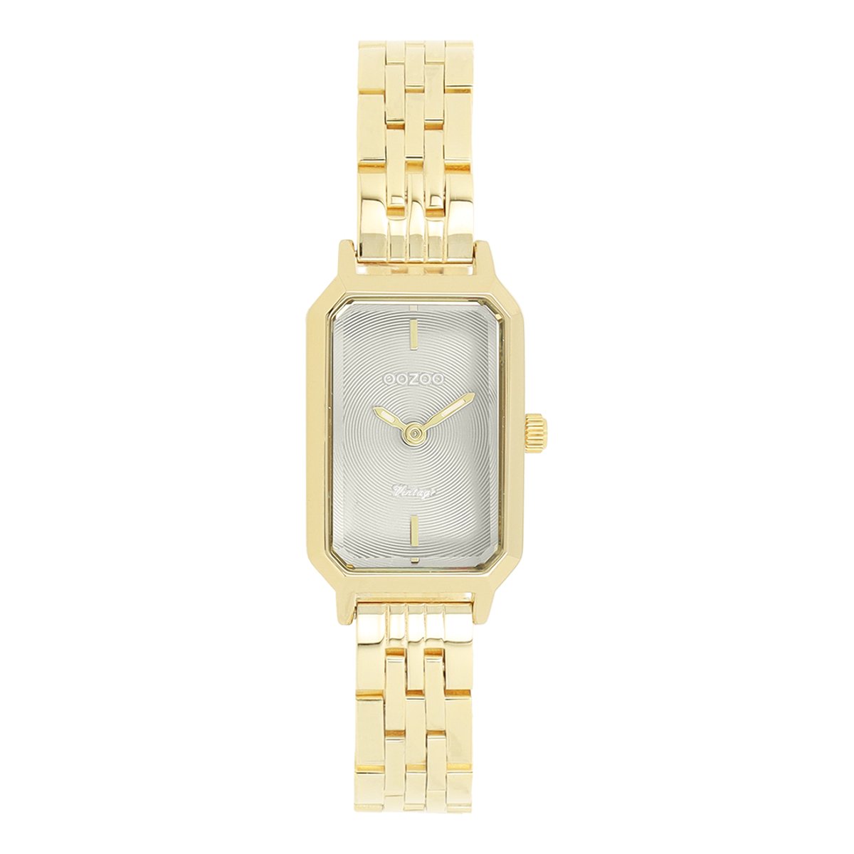 OOZOO Vintage series - Goudkleurige OOZOO horloge met roestvrijstalen armband - C20457