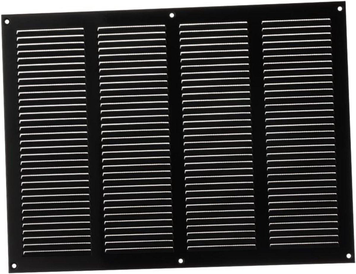 Ventilatierooster Zwart Metaal 400 x 300 mm voor Ventilatie