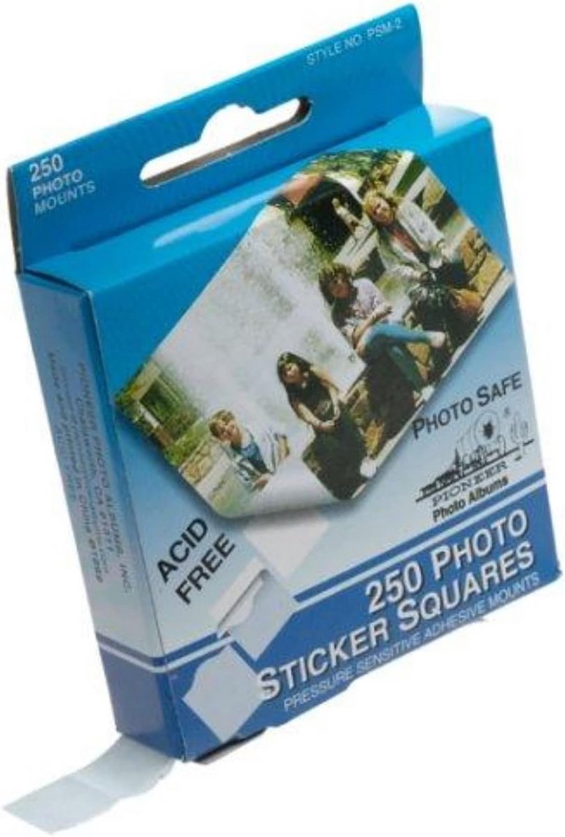 Zelfklevende Foto Stickers Vierkant 1.27 cm Wit 250 Stuks