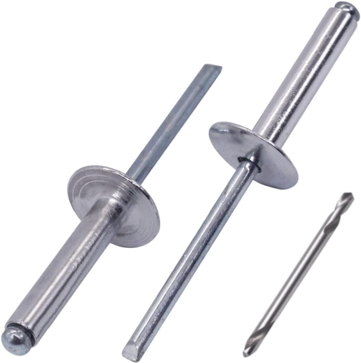 Grote Flens Blindklinknagels Aluminium (130 stuks) 4.8 x 30mm met Boor