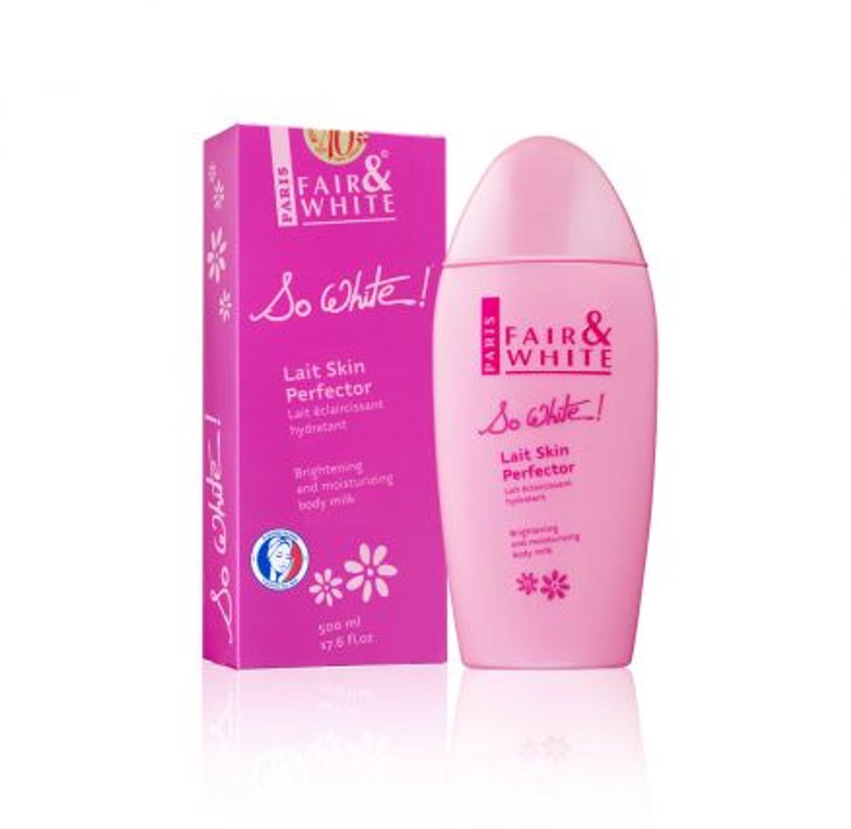 Fair And White So White Lait Skin Perfector Brightening and Moisturizing Body Milk 500ml