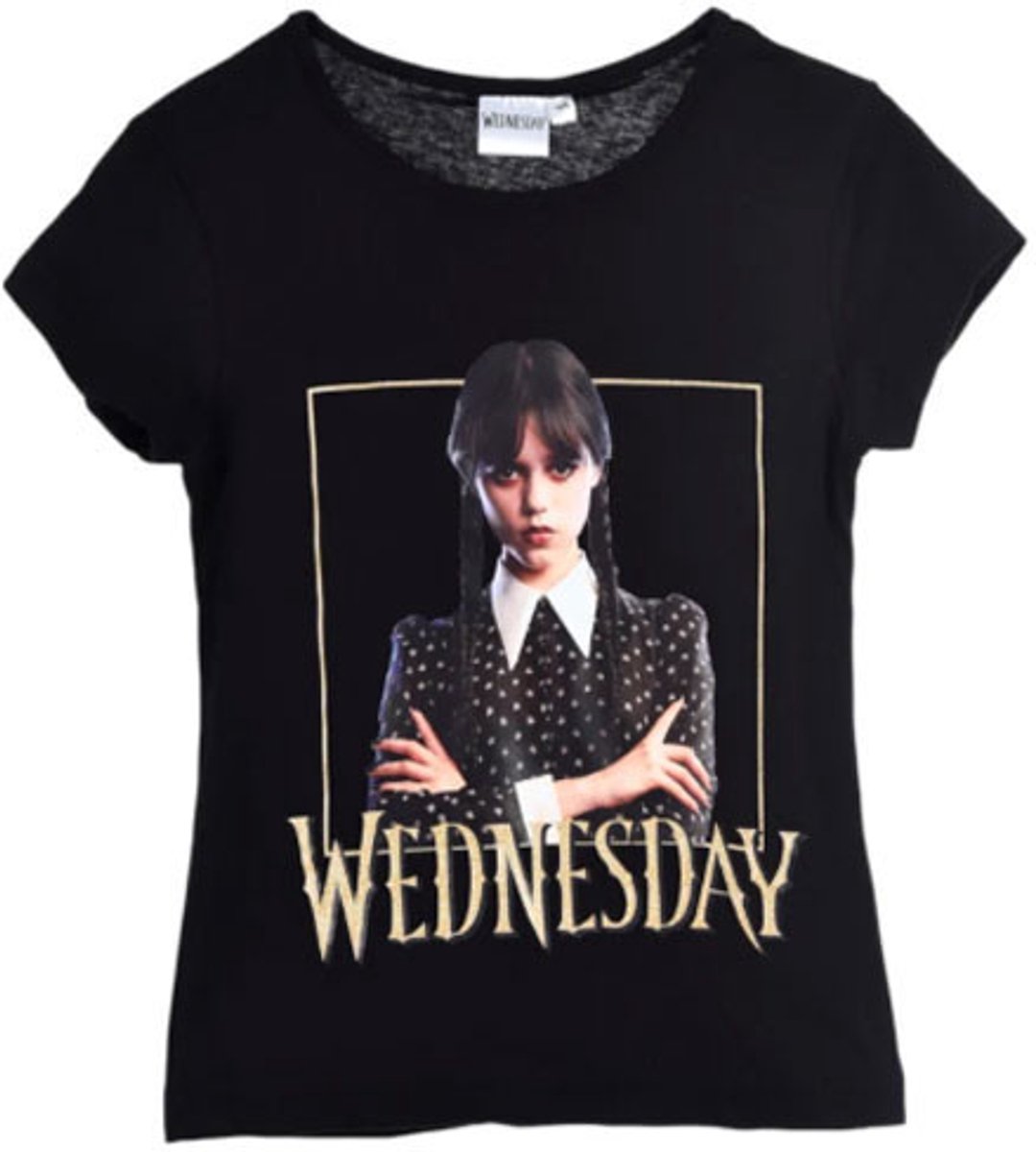 Woensdag Somber Zwart kort kinder-t-shirt, top 12 jaar / 152 cm