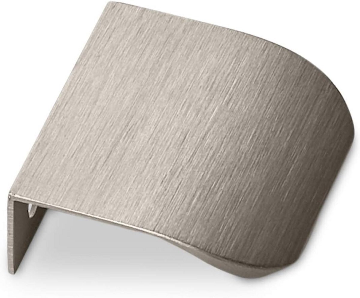 5 Stuks Ronde Meubelgrepen Geborsteld RVS-look Lengte 40 mm voor Kast en Lade