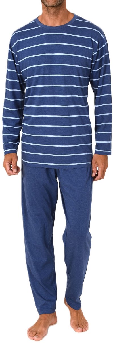 Normann herenpyjama met lange mouwen in elegante strepenlook
