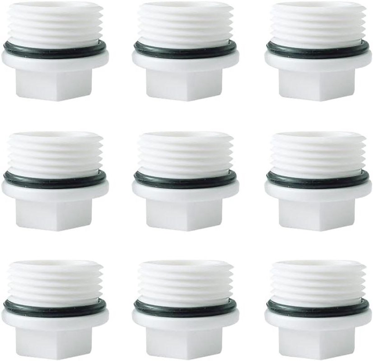 Schroefdraadfitting Afsluitdop G3/4 BSP - Set van 9 stuks - Voor Waterleiding Afdichting