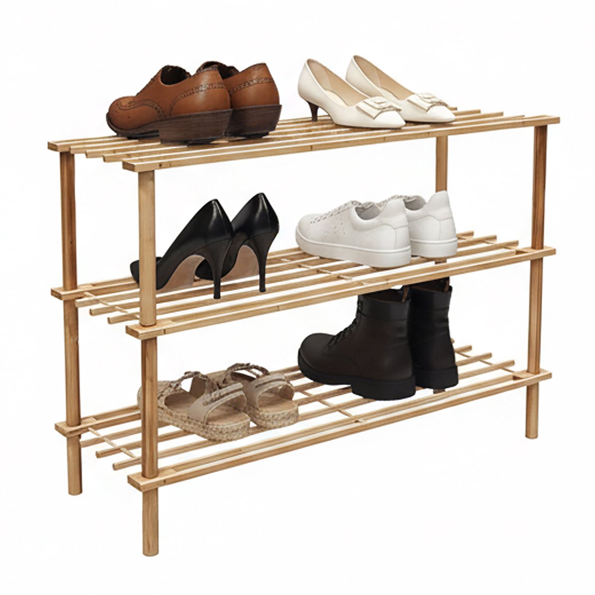 Schoenenrek - 74x48x26 cm - naturel