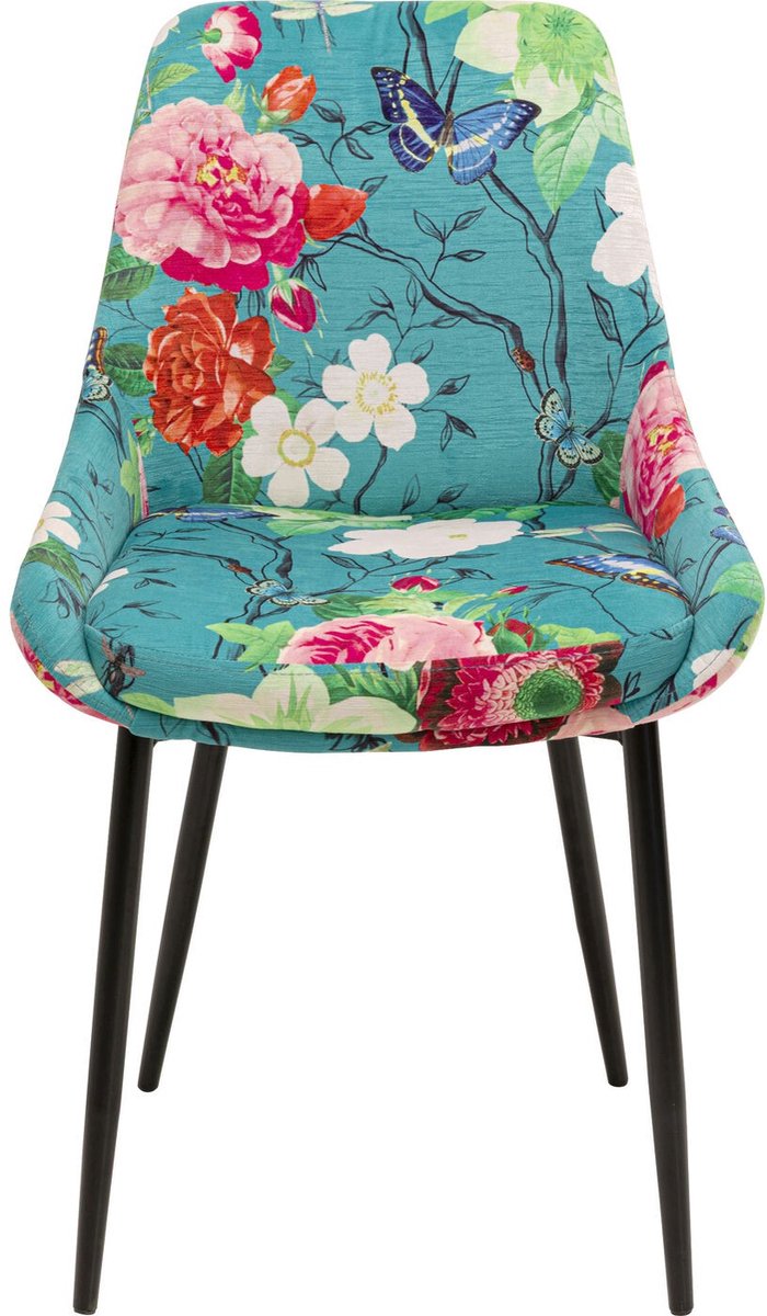 Stoel East Side Flower Fever blauw Kare Design