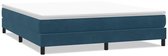 vidaXL - Boxspring - zonder - matras - fluweel - donkerblauw - 180x210 - cm