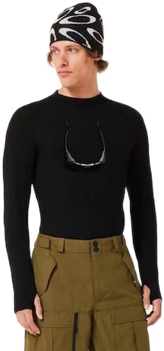 Oakley Apparel Spruce Wool Lange Mouwen Basislaag Zwart M Man