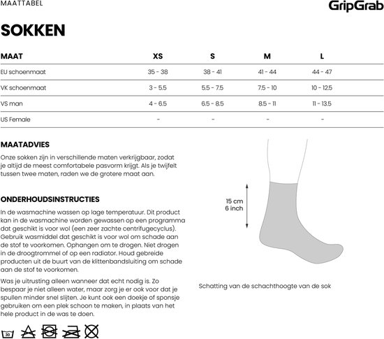 GripGrab - RIDE Regular Cut Zomer Fietssokken 3 Paar Wielersport Coolmax Sokken - Unisex - Wit van Gripgrab — afbeelding 5