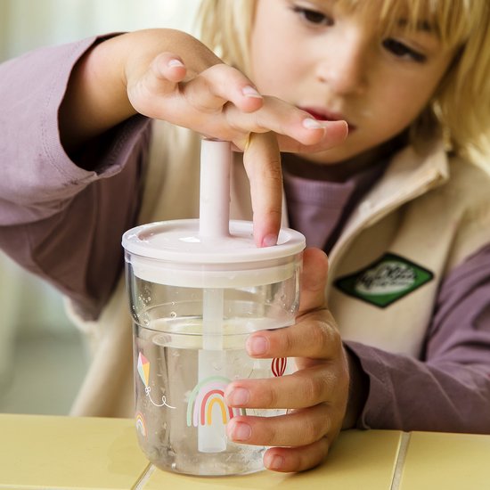 Mepal Mio kinderglas met rietje Little Dutch - 250 ml - Makkelijk vast te houden - Kinderservies - Little Farm van Mepal — afbeelding 2