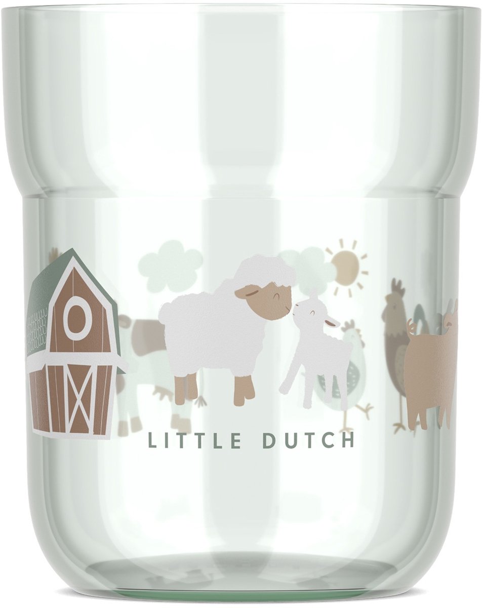 Mepal Mio kinderglas – 250 ml – Makkelijk vast te houden – Kinderservies – Little Farm