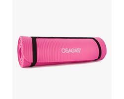 Osaga yoga fitness mat roze