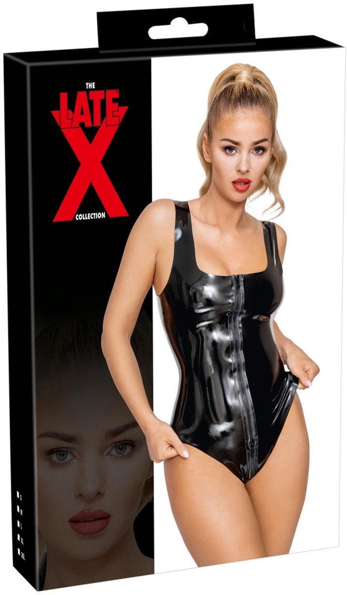 Uitdagende Body met Rits van Latex