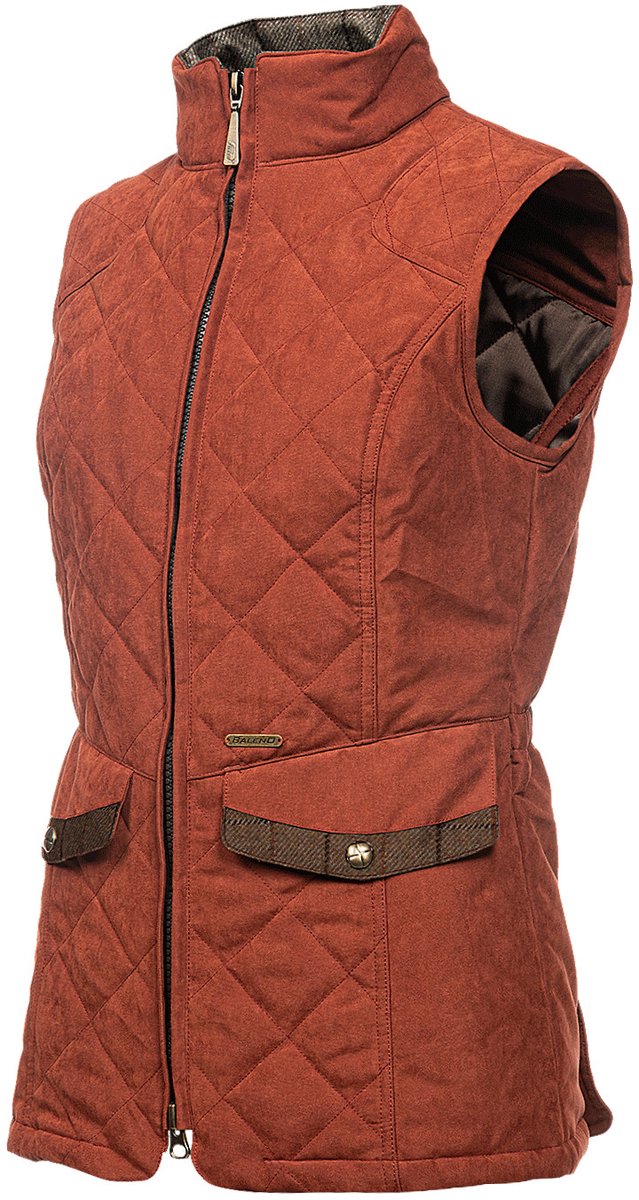 Gewatteerde damesbodywarmer Baleno Chester Baksteen