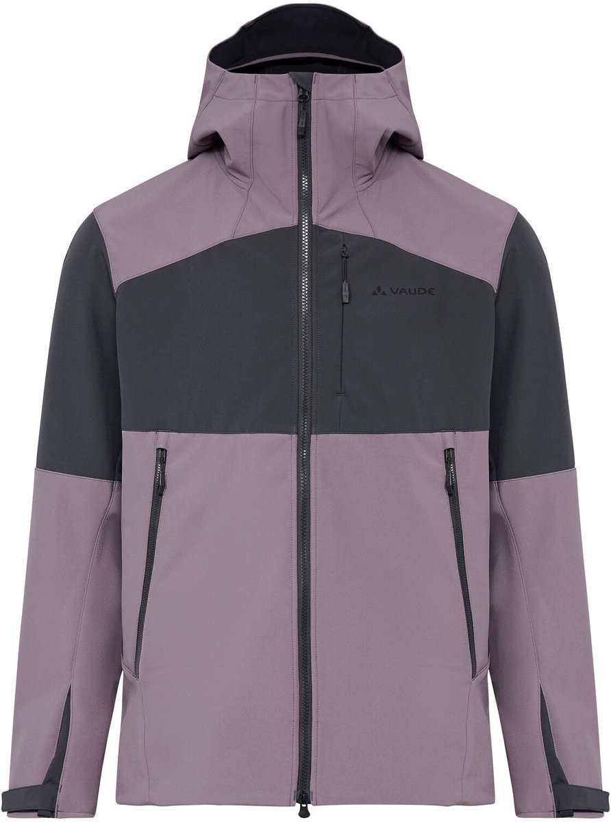 VAUDE Roccia Softshell Jas II Softshell Jas Heren Outdoor Sportjassen Niet-waterdicht Winddicht Softshell Hooded Regular fit Paars