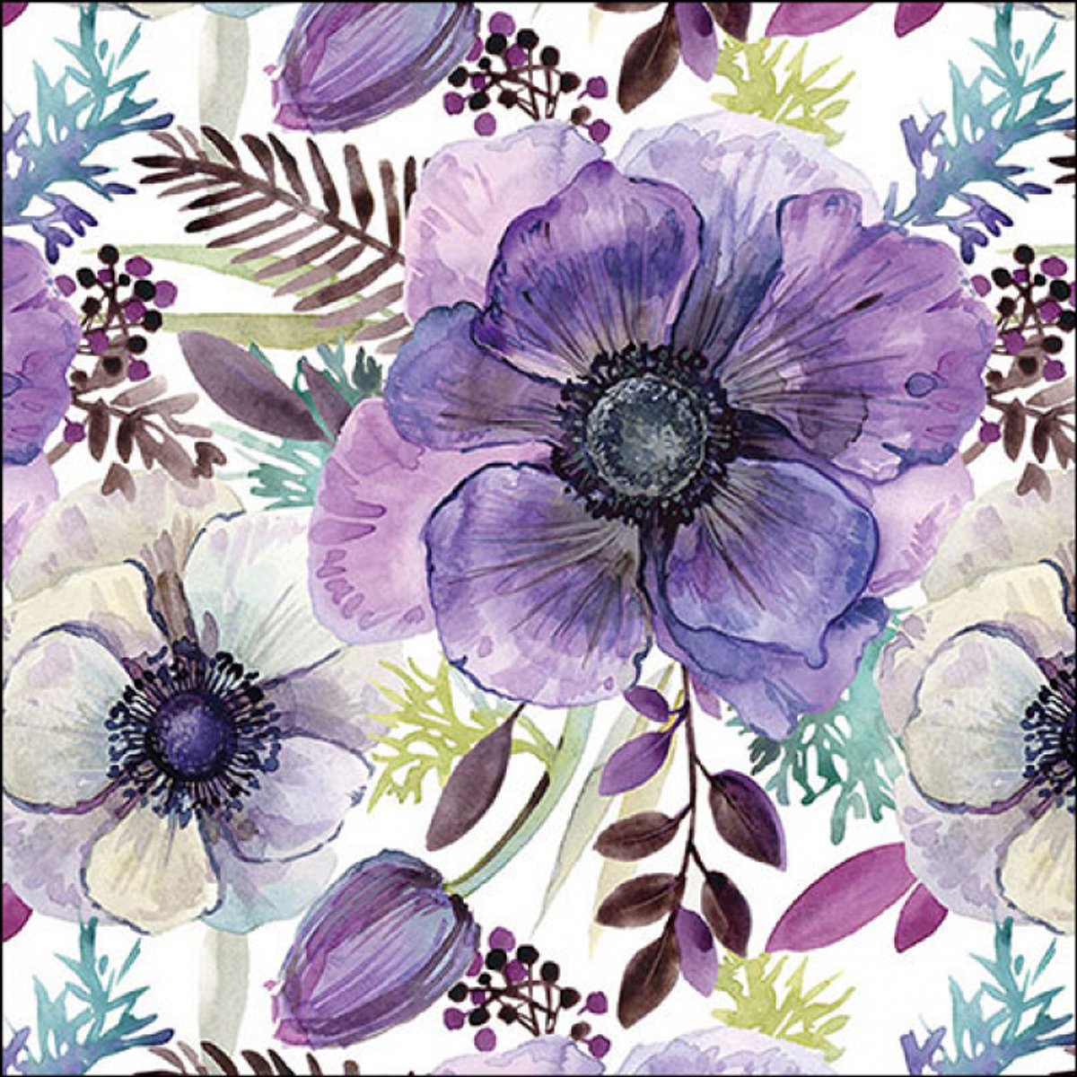 Ambiente - Lunch servetten - Purple dream