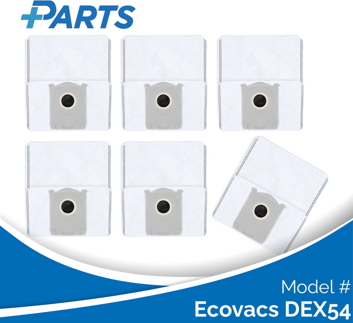 Ecovacs DEX54 Stofzakken (6 Stuks, Plus.Parts® alternatief voor DDB030041)