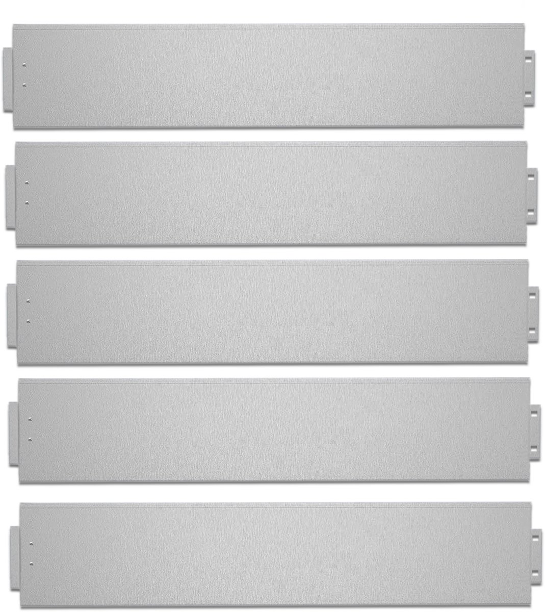 ACXIN Metalen Graskant 5 m x 15 cm - Verzinkte Tuinborder Afboording voor Gazon, Bloembed en Tuinpad - Weerbestendig en Duurzaam - Zilver