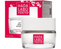 Hada Labo Tokyo Oval V-Lift Hydro Crème – Hydraterende Anti-Aging Gezichtscrème met Hyaluronzuur – Dag- & Nachtverzorging – Gezichtsverzorging – 50 ml